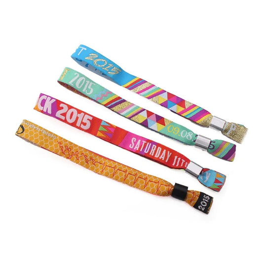 Festival-Style Cloth Wristbands